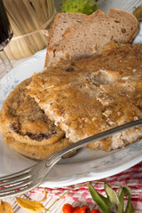 roasted parasol mushroom