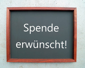Spende erw&uuml;nscht!