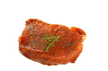 raw steak
