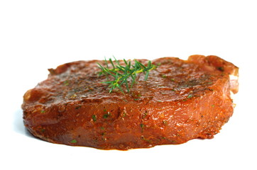 raw steak
