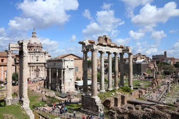 Fototapeta na wymiar Rzym, Włochy - Forum Romanum