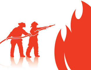 Fototapeta premium Firefighters