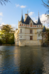Naklejka premium Azay-le-Rideau chateau, Pays-de-la-Loire