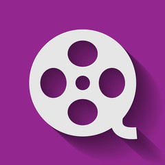 Icon Video Long Shadow