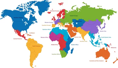 Photo sur Plexiglas Carte du monde Carte du monde