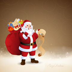 Fototapeta premium Vector Illustration of Santa Claus
