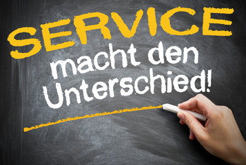 Fototapeta premium Service macht den Unterschied!