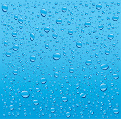 blue water droplets background
