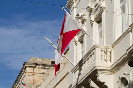 Malta Flag in Blu Sky