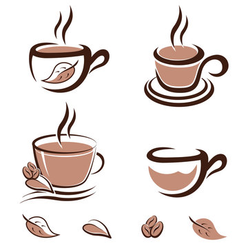 Kaffee, Tee, Kakao - icons