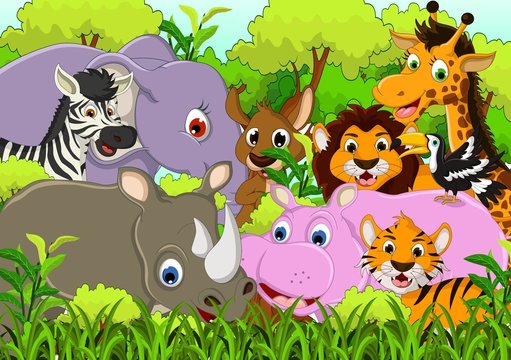 cute animal cartoon collection