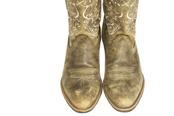 Ladies Brown Western Cowboy Boots