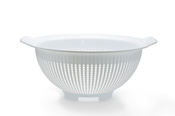 Escurridor de pl&aacute;stico blanco