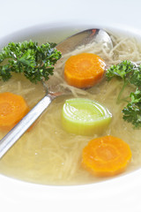 Fresh vegetable soup