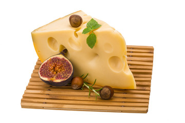 Maasdam cheese with fig