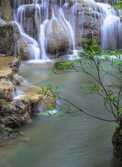 Waterfall at Huay mae Kamin, Kanchanaburi, Thailand