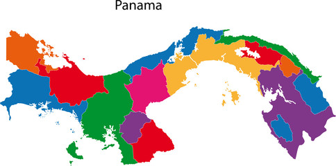 Fototapeta na wymiar Panama map