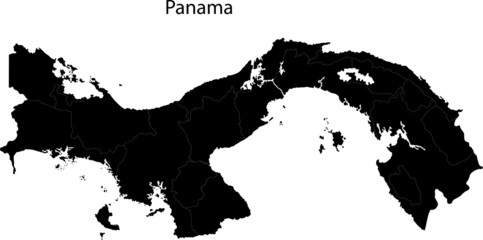 Black Panama map