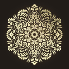 Radial geometric pattern