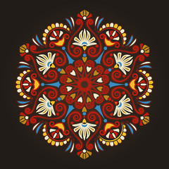 Radial geometric pattern