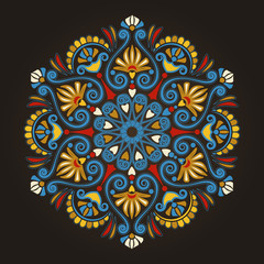 Radial geometric pattern