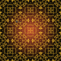 seamless ornamental abstract pattern