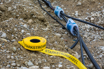 Baustelle - Starkstromkabel