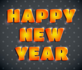 Happy New Year greeting card