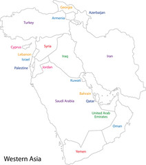 Outline Western Asia