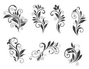 Seven floral elements