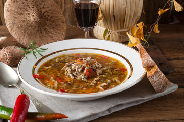 parasol mushroom soup