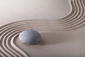 Acrylic prints Stones in the sand zen garden
