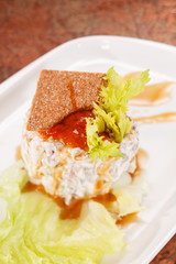 salad with mayonnaise
