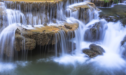 Waterfall at Huay mae Kamin, Kanchanaburi, Thailand