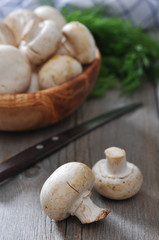 Fresh mushrooms