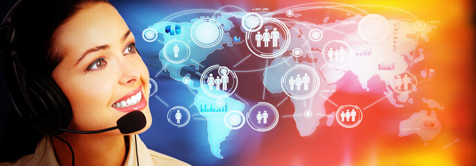 Call center operator.