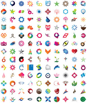 Huge collection of trendy icons