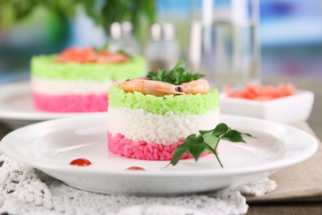 Colored rice