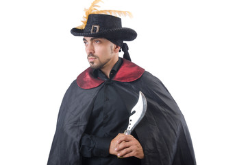 Pirate isolated on the white