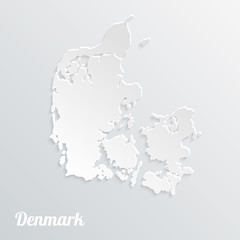 Abstract icon map of  Denmark, on a gray background