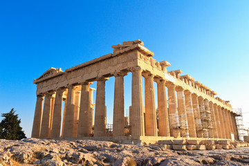 Naklejka premium Partenon na Akropolu w Atenach, Grecja