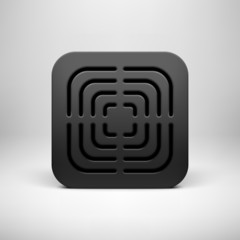 Black Technology App Icon Template