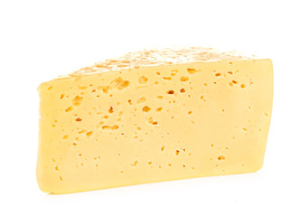 piece of cheese isolated on white