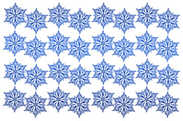 Doodle Schneestern Muster für Hintergrund