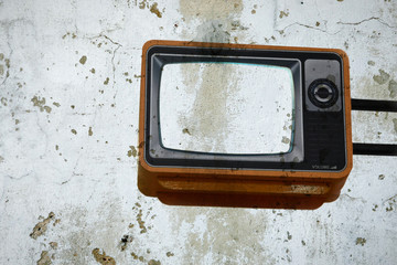 Vintage TV isolated