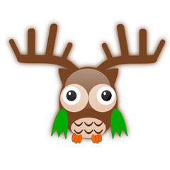 Christmas vector owl