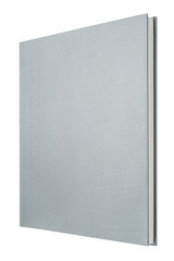 Grey book isolated on white