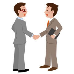握手をするビジネスマン