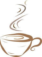 Cup  of hot drink (coffee, tea etc)