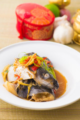 Steamed Fish chinese malaysian style